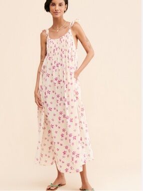 Women's Free People Azure Maxi Dress Style in Lilac Ecru Combo